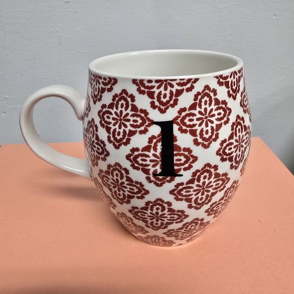 Anthropologie Other - Anthropologie Ceramic Homegrown Monogram Initial Mug "1" Red
